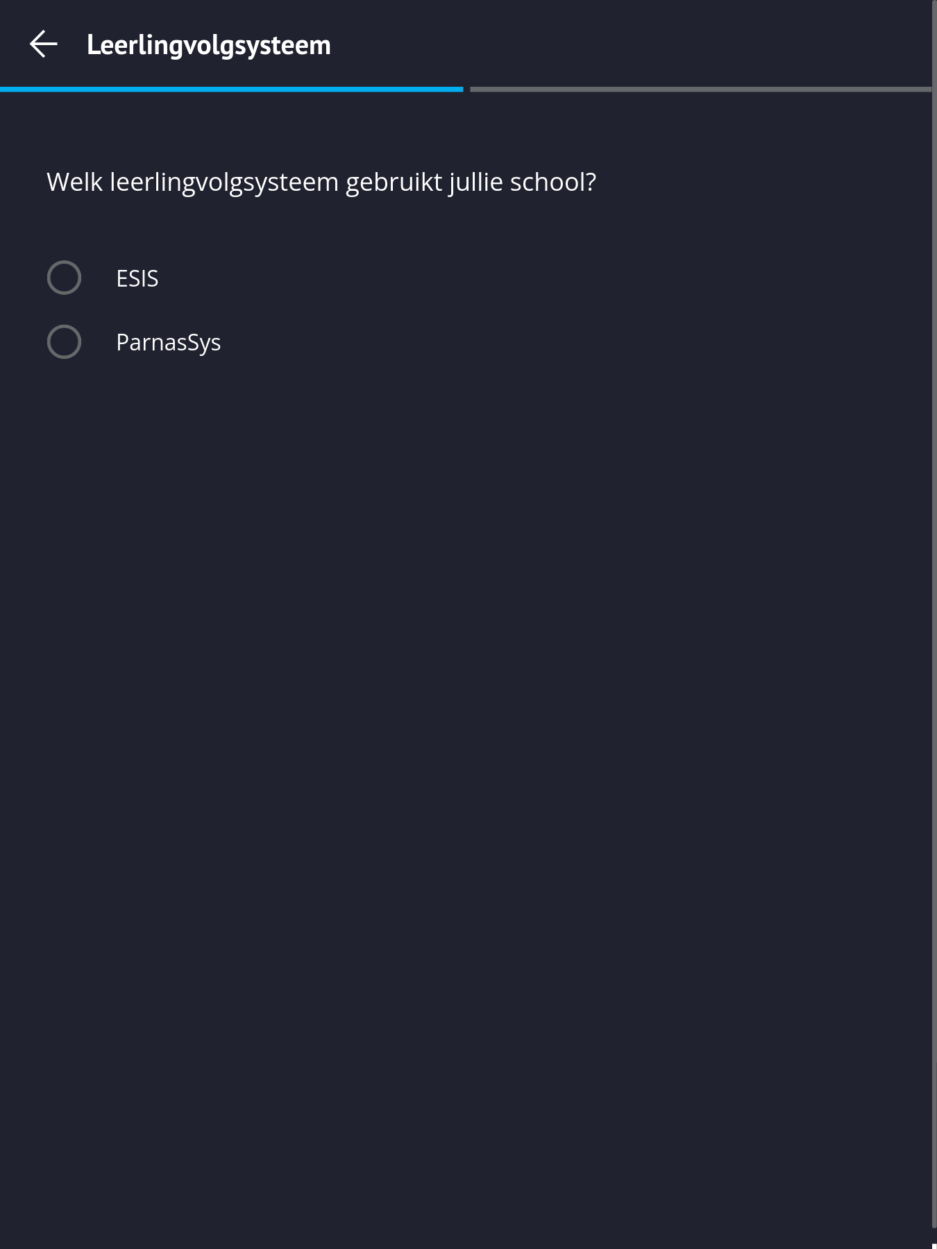 Screenshot leerlingvolgsysteem koppelen